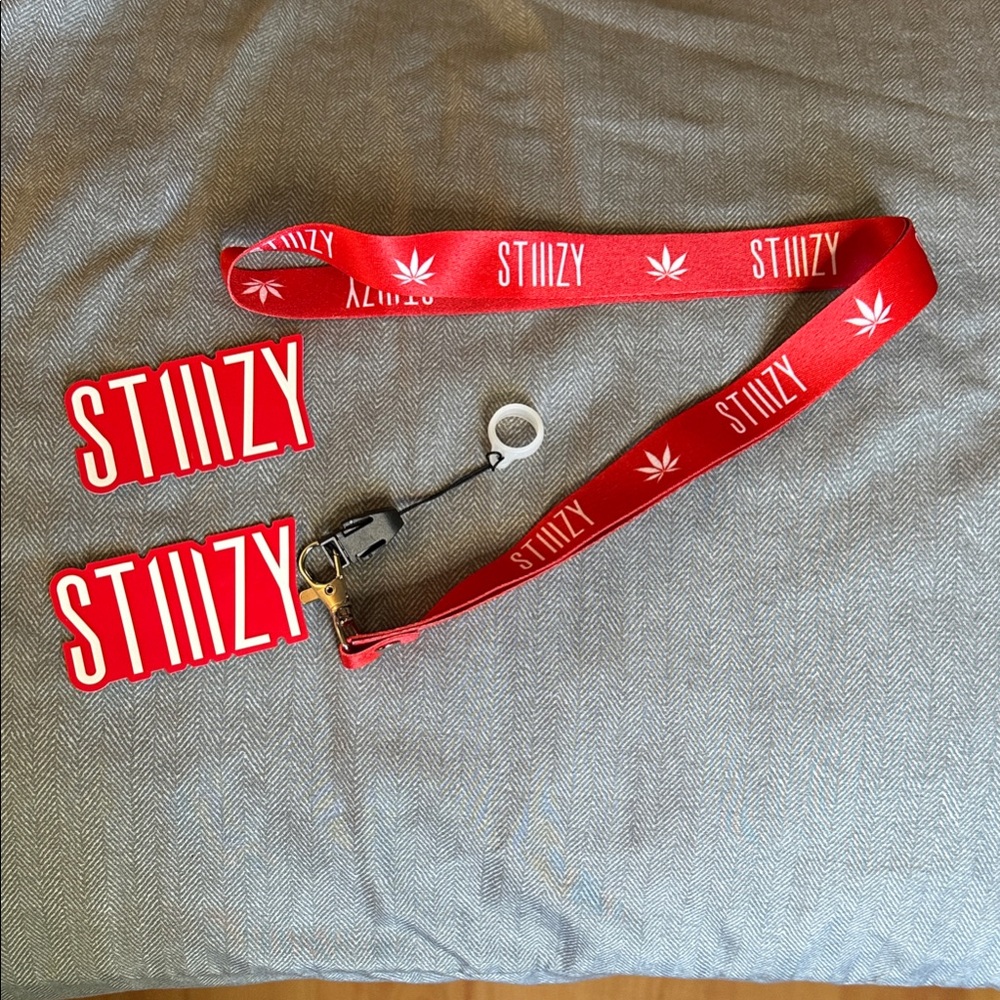 Red Lanyard with Key Holder